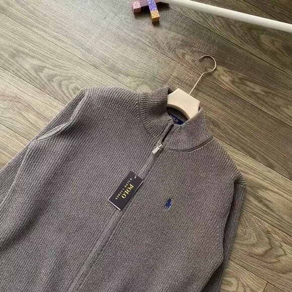 Brand new with tags, brown POLO Ralph Lauren wool tweed coat, Polo Bear sweater - Picture 2 of 6